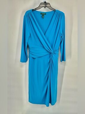Ralph Lauren Turquoise Dress with Lauren Label 14 Read